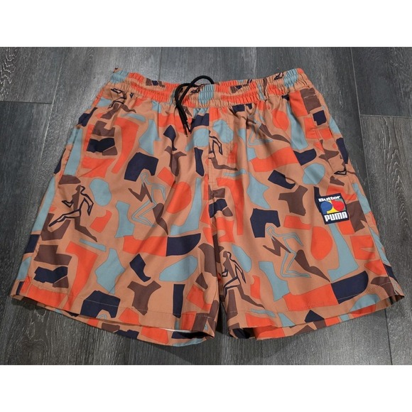 Puma Other - Puma x Butter Goods Shapes Shorts Men L Brown Gorpcore Geometric Streetwear